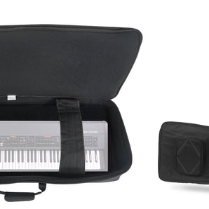 Rockville 76 Key Padded Rigid Durable Keyboard Gig Bag Case For ROLAND VR-700