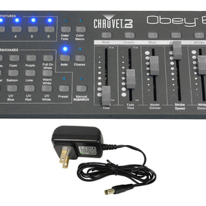 Chauvet DJ Obey 6 Compact Universal 6 Channel DMX DJ MIDI FX Controller