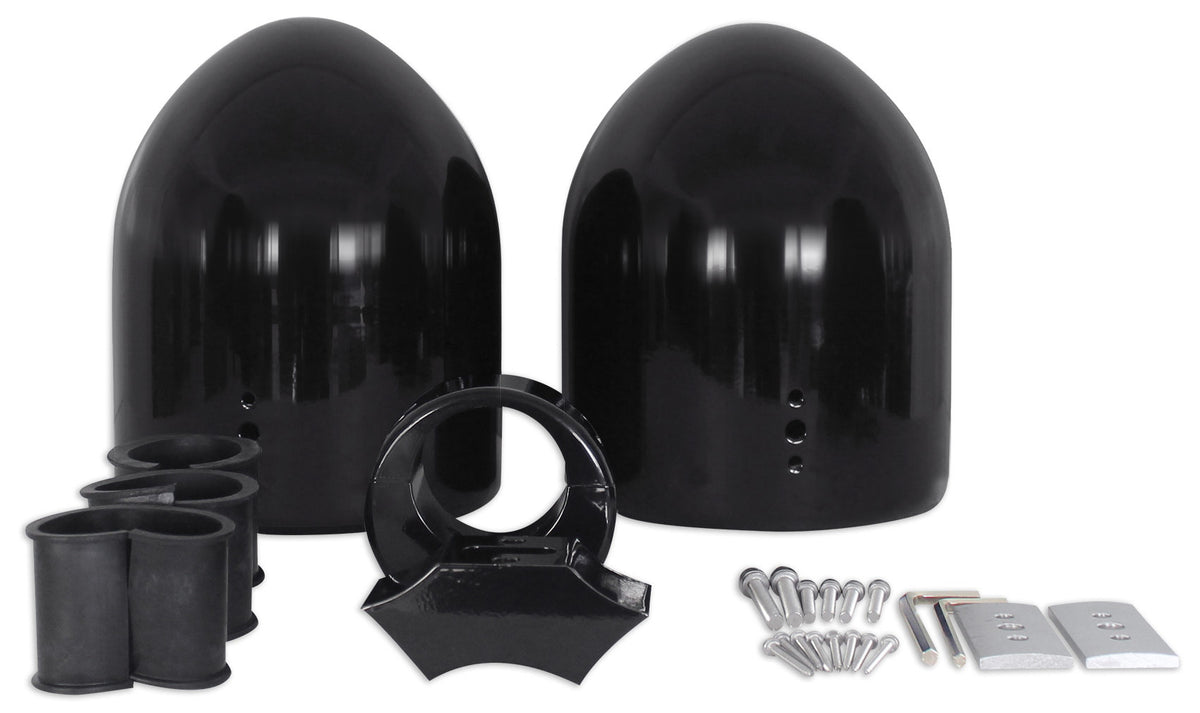 Rockville DMAC80B Dual 7.7" Black Aluminum Metal Wakeboard Tower Speaker Enclosure