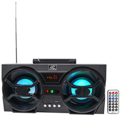 Starburst Multi Color Shooting Beam Lighting Effect + Bluetooth Boombox Speaker