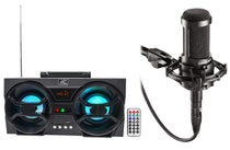 AT2035 Studio Microphone + Case + NPB3 Bluetooth Speaker