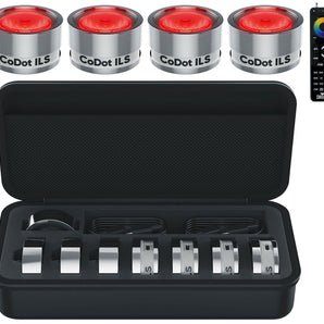 Chauvet DJ CoDot ILS 4-pack LED Illuminators Wash Up-Lights+Case+RFC-XL Remote