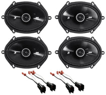 6x8" Front and Rear Speaker Replacement Kit for 2007 Ford Mustang