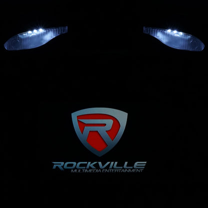 Rockville RVD12HD-GR 12" Grey Flip Down Car Monitor DVD/USB/SD Player + Games