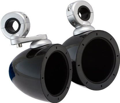 Pair Kicker 40KMMTES Mini Marine Wakeboard Tower Enclosures for 4-Inch Speakers