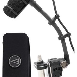 Audio Technica ATM350D Condenser Instrument Microphone w/5" Gooseneck+Drum Mount