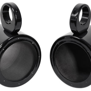Pair Rockville MAC65B 6.5" Black Aluminum Wakeboard Tower Speaker Pod Enclosures