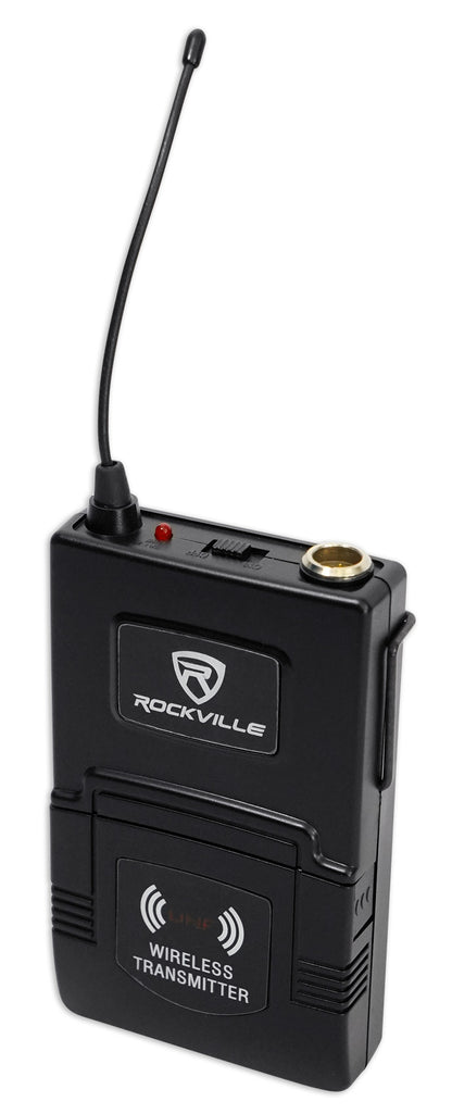 Rockville RWM60U Professional UHF Headset & Guitar Wireless Microphone System
