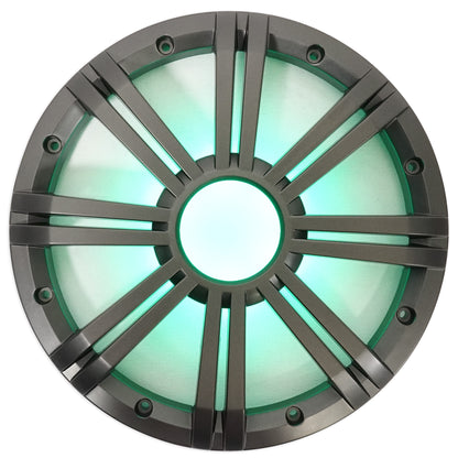 KICKER 43KMW10GLC 10" Grille w/LED For 43KMW10 Subwoofer Charcoal KMW10G