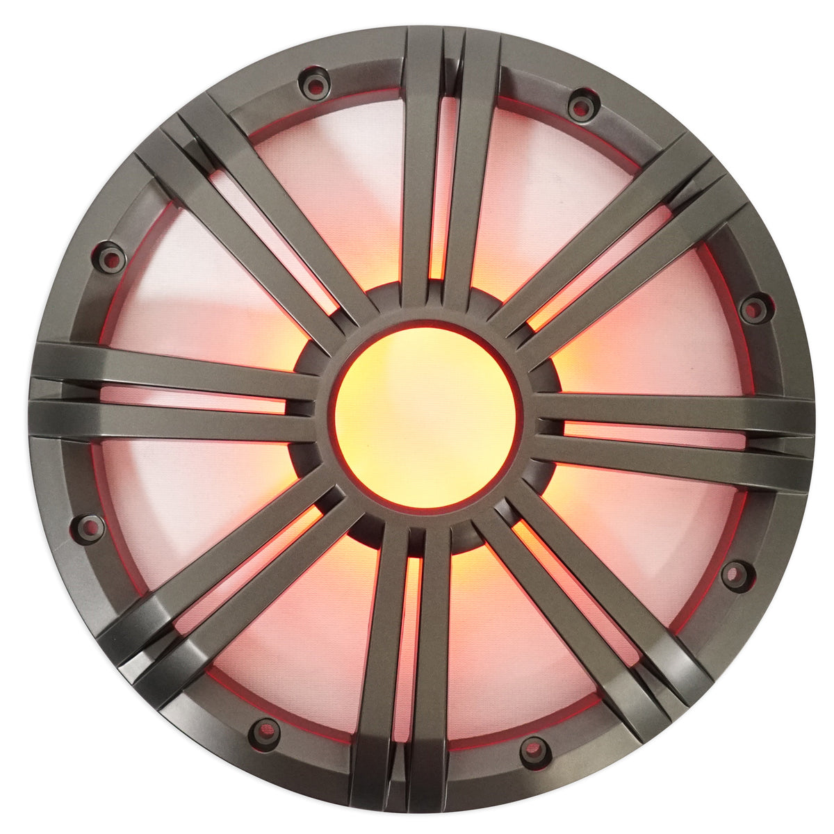 KICKER 43KMW10GLC 10" Grille w/LED For 43KMW10 Subwoofer Charcoal KMW10G