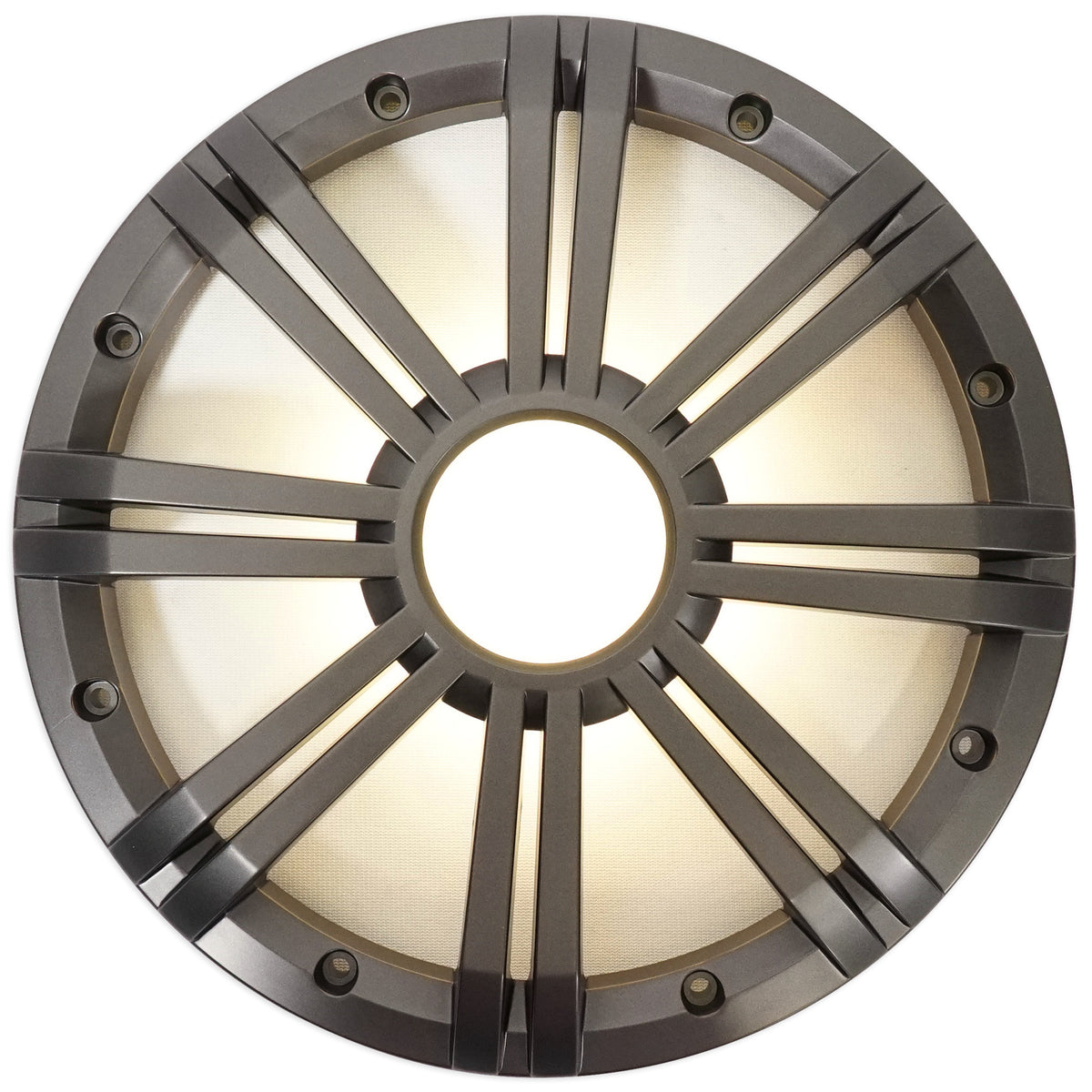 KICKER 43KMW10GLC 10" Grille w/LED For 43KMW10 Subwoofer Charcoal KMW10G