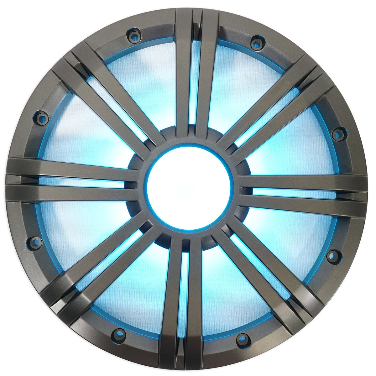 KICKER 43KMW10GLC 10" Grille w/LED For 43KMW10 Subwoofer Charcoal KMW10G