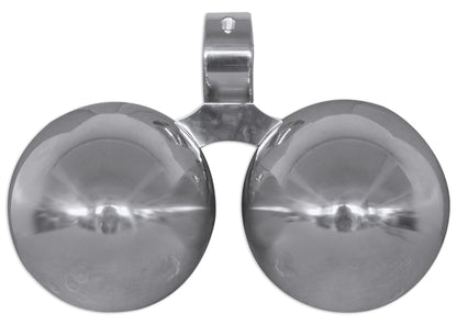 Rockville Dual 7.7" Polished Silver Aluminum Wakeboard Tower Speaker Enclosure