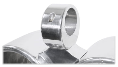 Rockville Dual 7.7" Polished Silver Aluminum Wakeboard Tower Speaker Enclosure