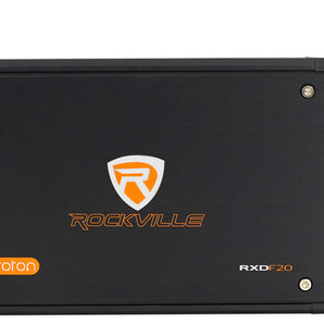 Rockville RXD-F20 Micro Car/ATV Amplifier 1600 watt Peak 4 Channel 4x100 watt/CEA Rated