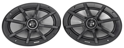 (2) Kicker 40PS692 6x9" 180w Polaris/ATV/UTV/RZR Marine Motorcycle Speakers PS69