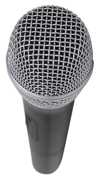 Rockville RWM1202VH VHF Wireless Dual HandHeld Microphone System/Metal Receiver