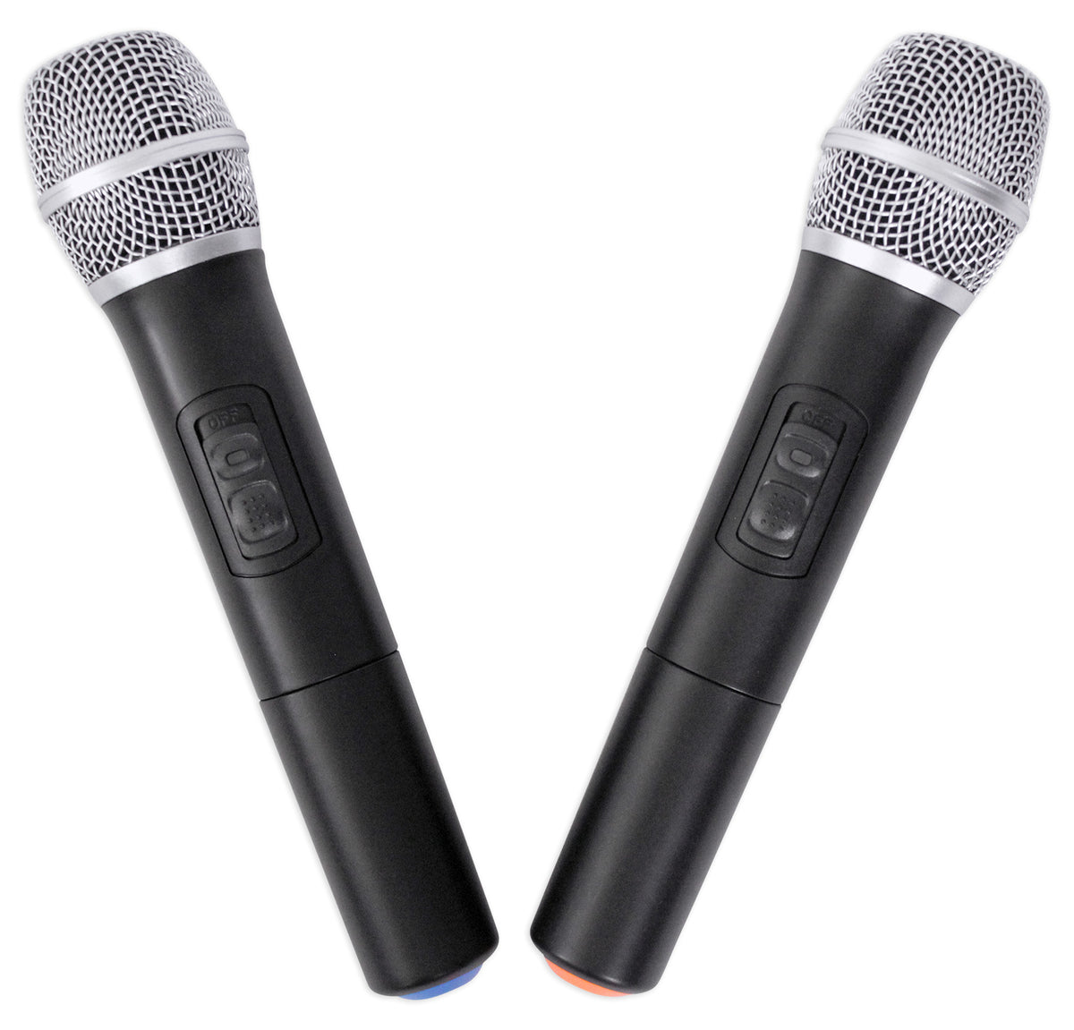 Rockville RWM1202VH VHF Wireless Dual HandHeld Microphone System/Metal Receiver