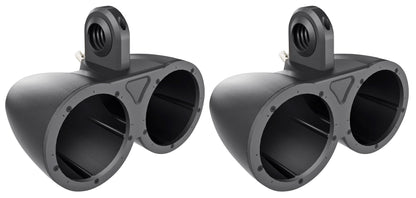 Pair Kicker KMTED Marine Wakeboard Tower Enclosures for Dual 6" or 6.5" Speakers