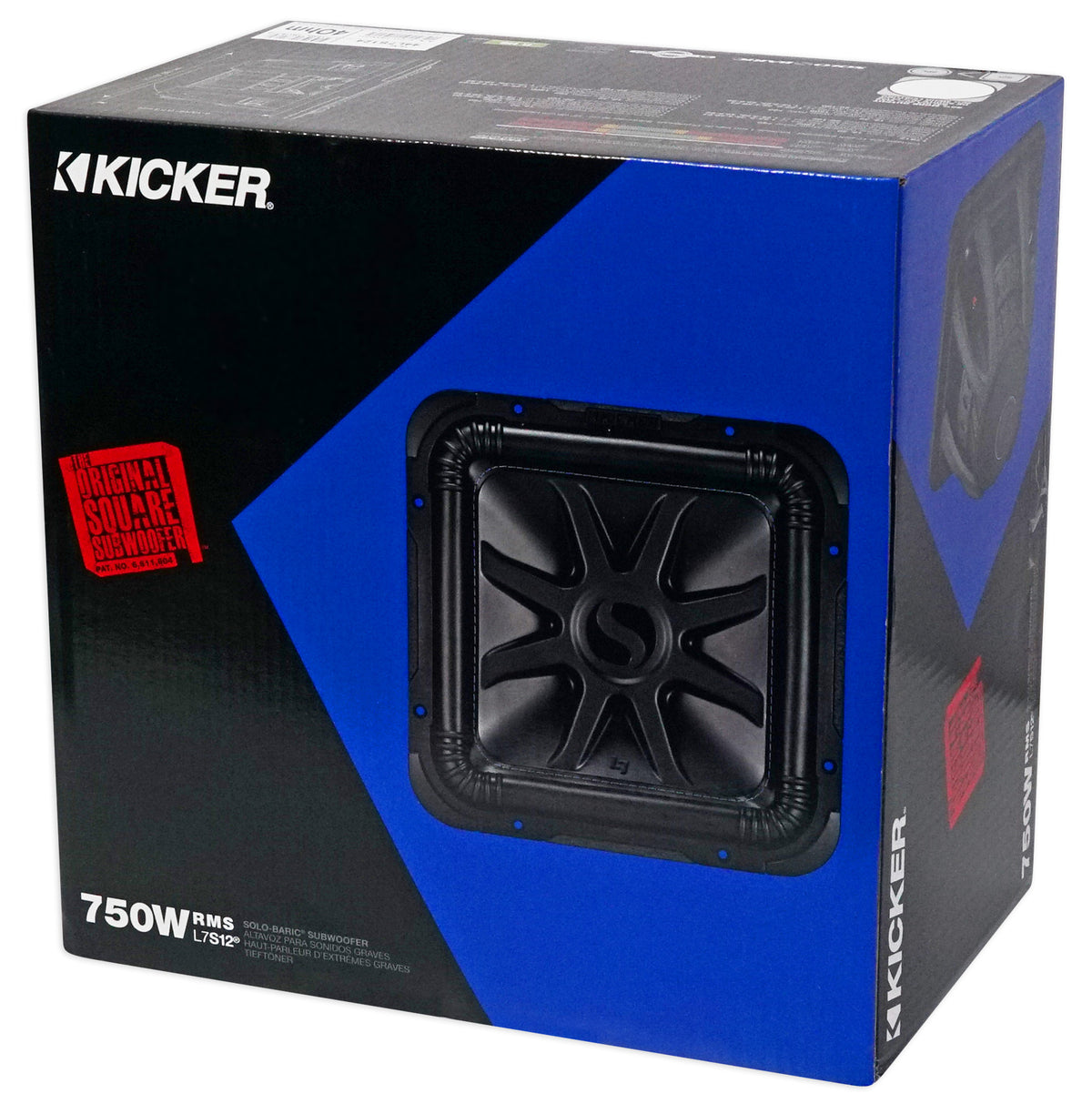 Kicker L7S124 12" 1500 Watt Solobaric L7S Car Subwoofer Solo-Baric 44L7S12-4