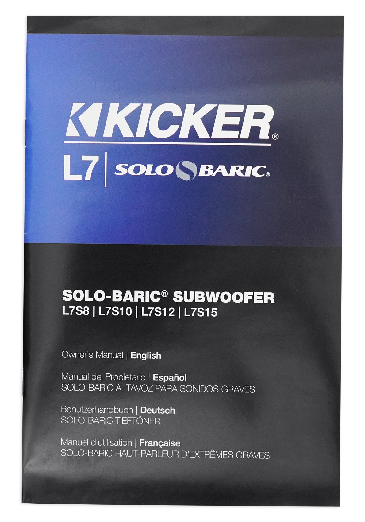 Kicker L7S84 8" 900 Watt Solobaric L7S Car Audio Subwoofer Solo-baric 44L7S8-4