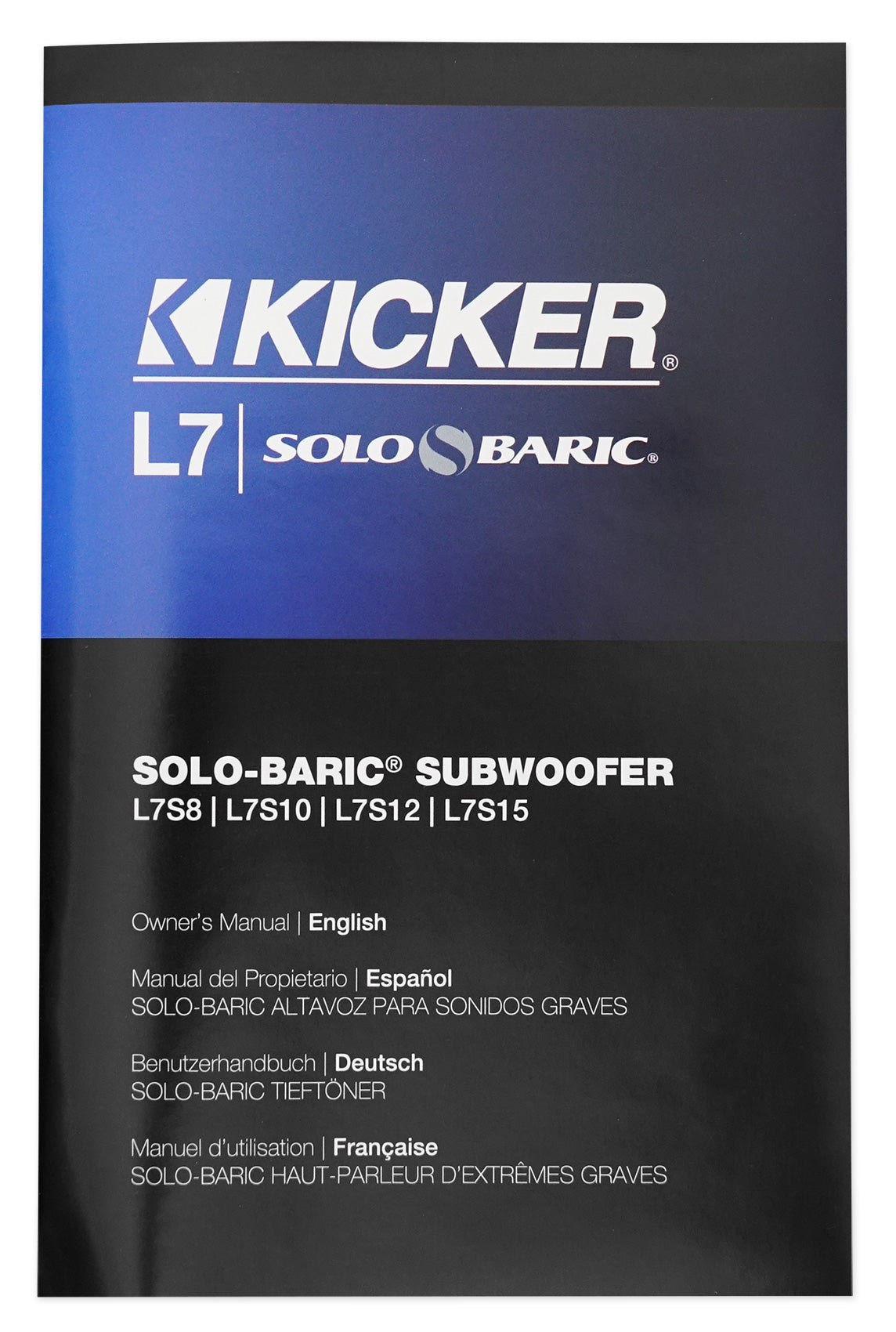 Kicker L7S102 10" 1200 Watt Solobaric L7S Car Subwoofer Solo-Baric 44L7S10-2