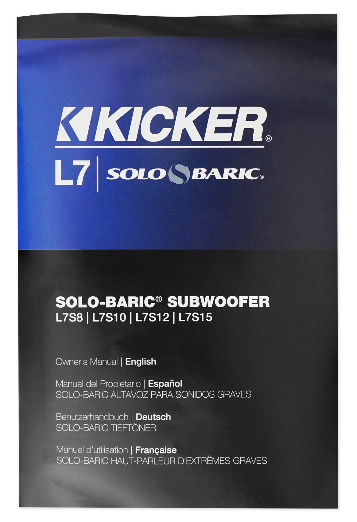 Kicker L7S82 8" 900 Watt Solobaric L7S Car Audio Subwoofer Solo-baric 44L7S8-2