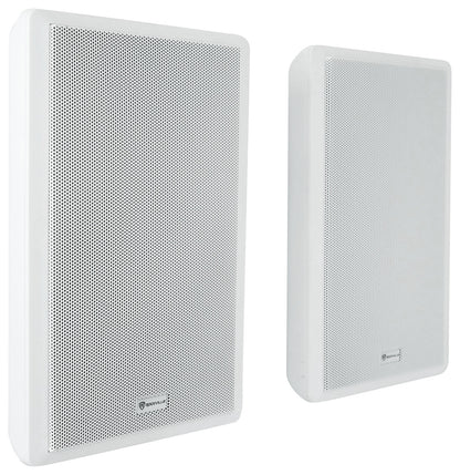 CSA 140Z Commercial 70V Amplifier + (2) White 5.25" Slim Wall Speakers