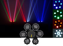 Chauvet DJ Helicopter Q6 DMX Rotating Dance Floor Effect Light w/Strobes+Lasers