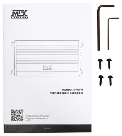 MTX THUNDER1000.1 1000 Watt RMS Mono Class D 1-Ohm Amplifier Car Audio Amp