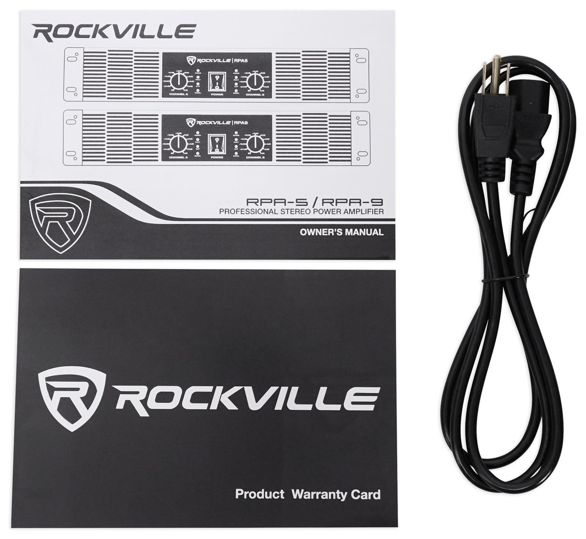 Rockville RPA5 1000w Peak/500w RMS 2 Channel Power Amplifier Pro/DJ Amp