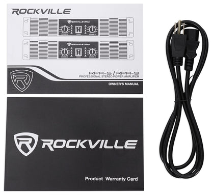 Rockville RPA5 1000w Peak/500w RMS 2 Channel Power Amplifier Pro/DJ Amp