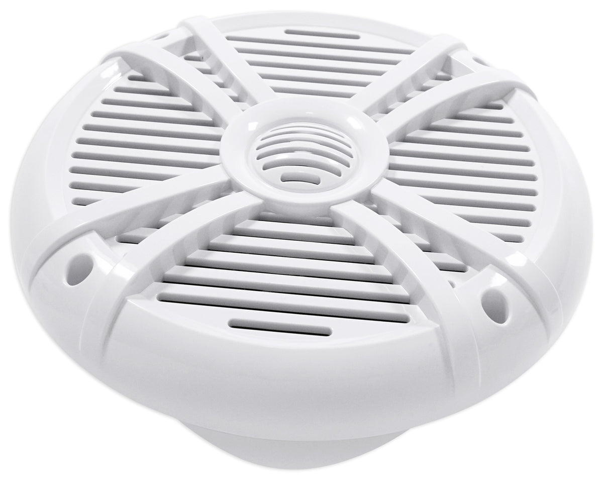 (2) Rockville RMSTS80W 8 inch 1000w Waterproof Marine Boat Speakers 2-Way White