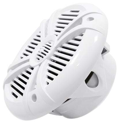 (2) Rockville RMSTS80W 8 inch 1000w Waterproof Marine Boat Speakers 2-Way White