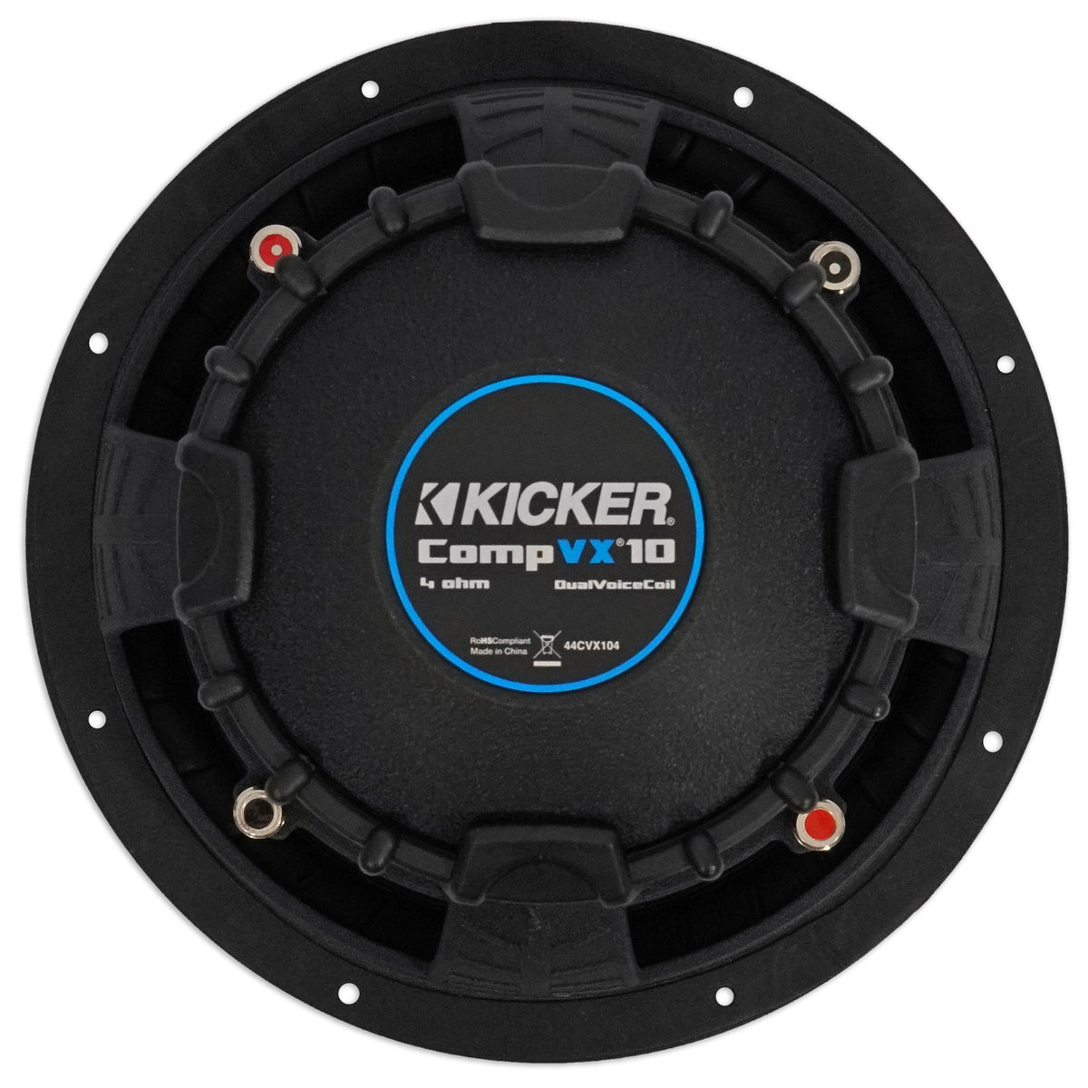 2) Kicker 44CVX104 10" CVX Comp VX 2400w Car Subwoofers+Vented Sub Box Enclosure
