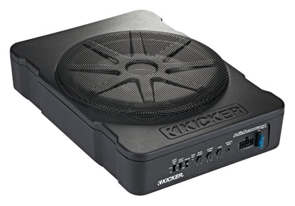 51HS10 10" Hideaway Powered Subwoofer + Wire Kit Bundle