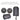 2 Avante Audio A10X 1000w 10" Active DJ PA Speakers+Stands+Microphone+Headphones