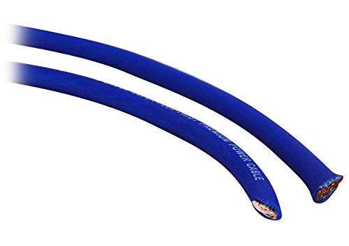 Rockville R0G100 BLUE 0 Gauge AWG 100 Foot Spool Car Amp Power/Ground Wire Cable