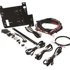 Rockford Fosgate RFRZ-K4D Polaris RZR Amp+Speaker Wire Harness+Mounting Plate