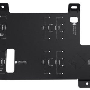 Rockford Fosgate RFRZ-K4D Polaris RZR Amp+Speaker Wire Harness+Mounting Plate