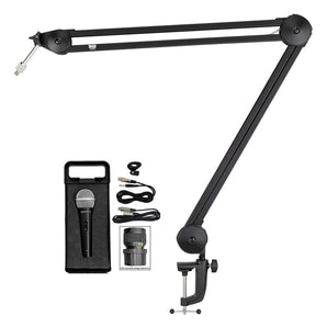 Warm Audio 512-BBA 31" Adjustable Microphone Boom Arm Mic Stand+Dynamic Mic