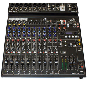 Peavey PV 14AT PV14AT Mixer,8 mic in,USB,Compressor/Effects+Bluetooth+AutoTune