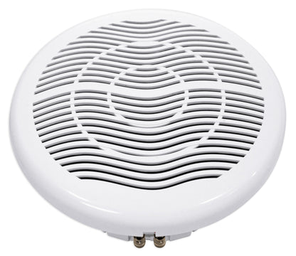 Rockville MS10LW 10" 2400 Watt White Marine/Boat Subwoofer with LED
