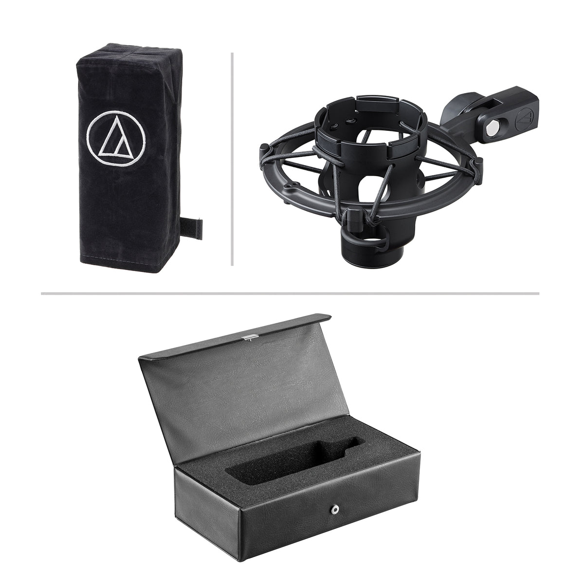 AT4033A Condenser Microphone, PRO-M50 Headphones & Isolation Shield Bundle