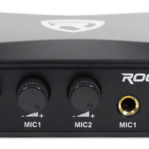 Rockville RKI50 Dual UHF Wireless Microphone with Karaoke Interface+Mic Mixer+HDMI