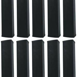 10) Rockville WET ARRAY 5 BLACK Line Array Speakers For church/School/Auditorium