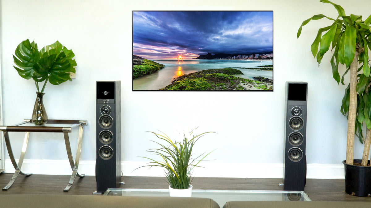 Rockville TM150B Black Home Theatre System Tower Speakers 10" Sub/Blueooth/USB