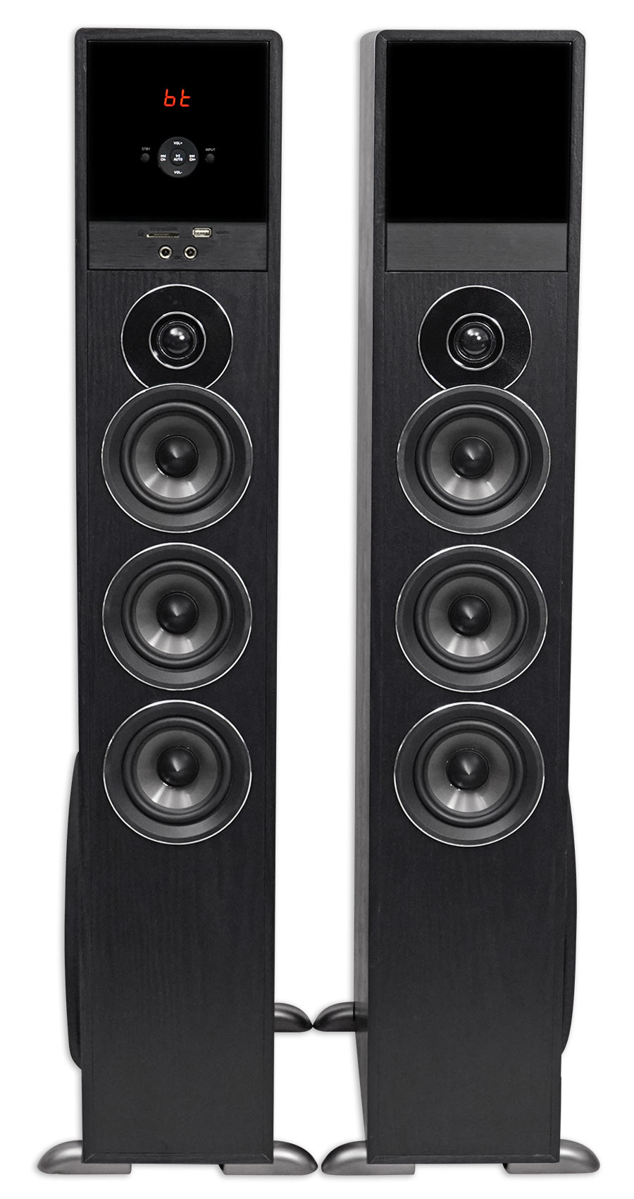 Rockville TM150B Black Home Theatre System Tower Speakers 10" Sub/Blueooth/USB
