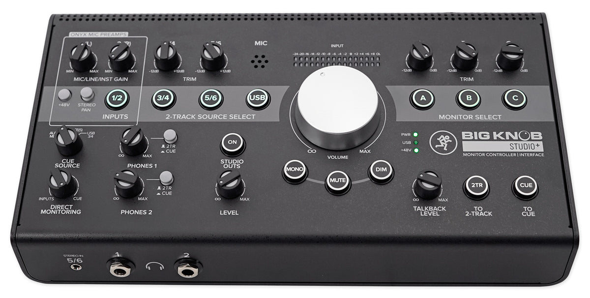 Mackie Big Knob Studio + Plus 4x3 Studio Monitor Controller Interface w/ USB I/O