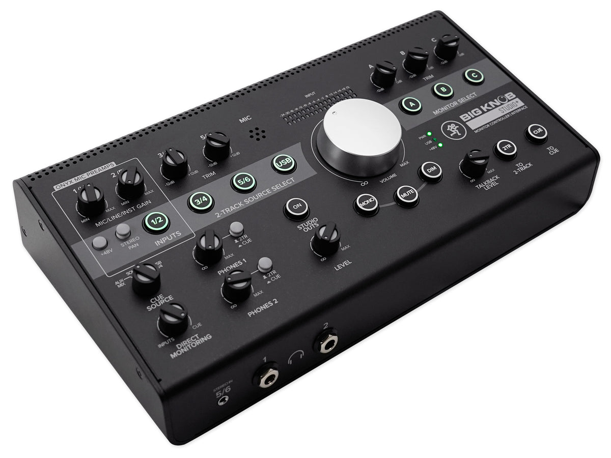 Mackie Big Knob Studio + Plus 4x3 Studio Monitor Controller Interface w/ USB I/O